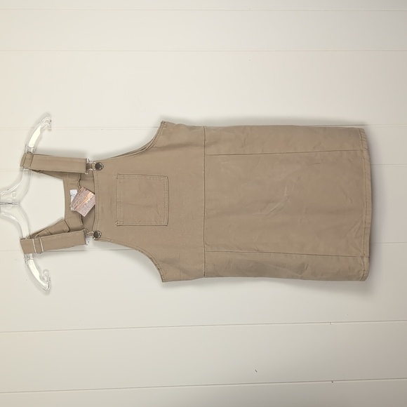 OAK + FORT Dresses & Skirts - Oak & Fort neutral 🤎 romper overall skirt dress  small